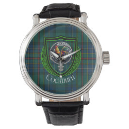 Reloj De Pulsera Cockburn Scottish Clan Tartan & Crest