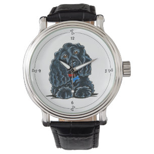 Reloj De Pulsera Cocker negro Spaniel Fitz