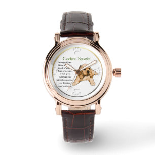 Reloj De Pulsera Cocker Spaniel Puppy Lovers Art