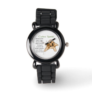 Reloj De Pulsera Cocker Spaniel Puppy Lovers Art