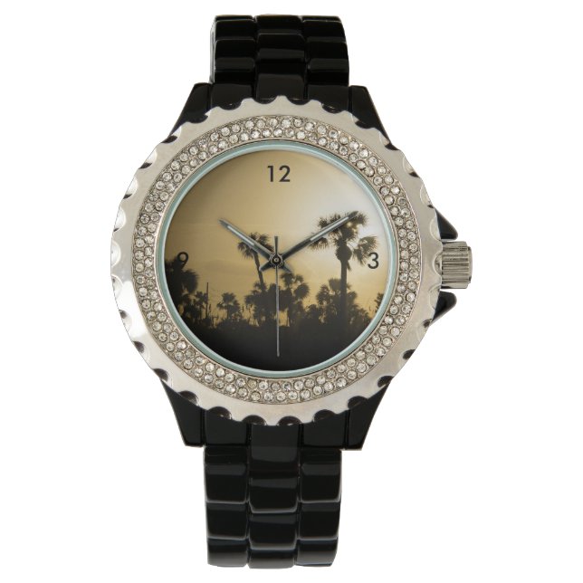 Reloj De Pulsera Cocoa Palm Silhouette (Anverso)