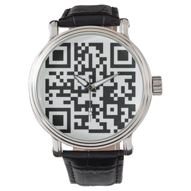 Reloj De Pulsera Código QR de la Fundación Orangutan (Anverso)