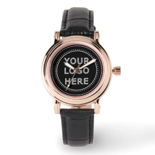Reloj De Pulsera Código QR negro elegante y elegante