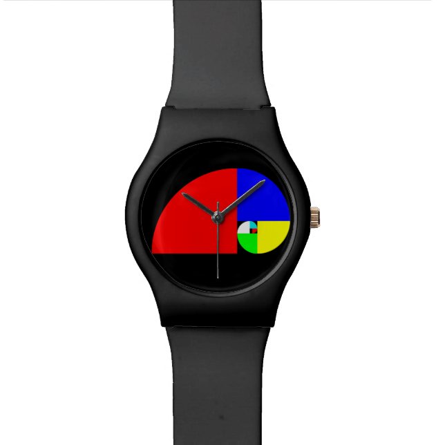 Reloj De Pulsera Coeficiente de oro, espiral de Fibonacci (De cerca)