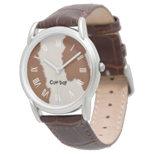 Reloj De Pulsera Colección de cuero de vaca falso elegante de lujo