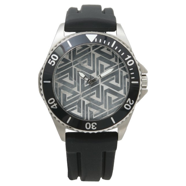 Reloj De Pulsera Colección de mosaicos neutrales - geométrica (Anverso)
