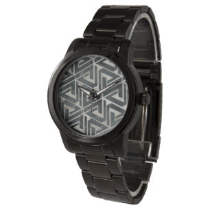Reloj De Pulsera Colección de mosaicos neutrales - geométrica