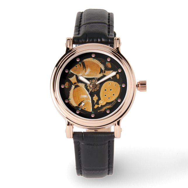 RELOJ DE PULSERA COLECCIÓN DE POMPEII/PESCADOS, OCÉANO - ESCENA DE  (Anverso)