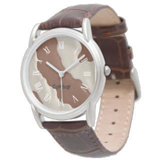 Reloj De Pulsera Colección Popular de Cuero de Vaca Falso de Lujo E