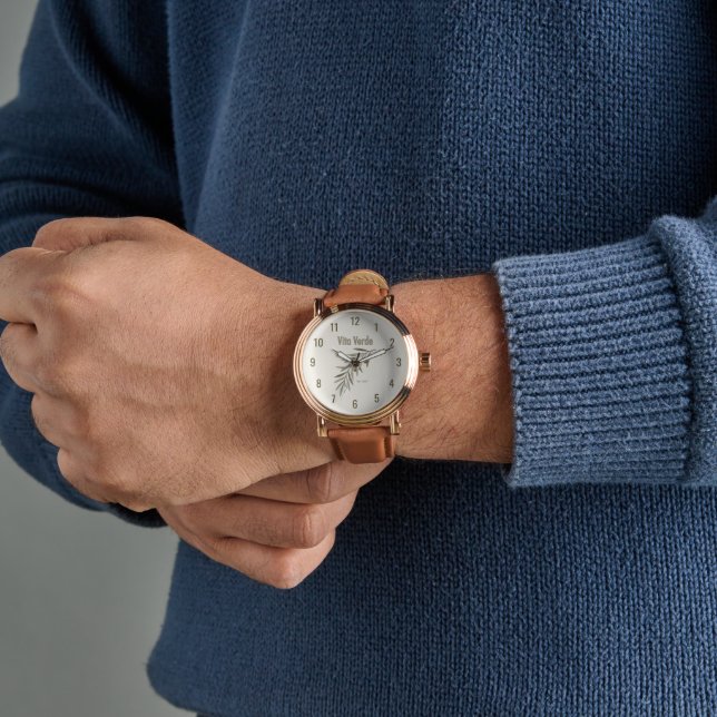 Reloj De Pulsera Colección Vita Verde Beige (Muñeca)