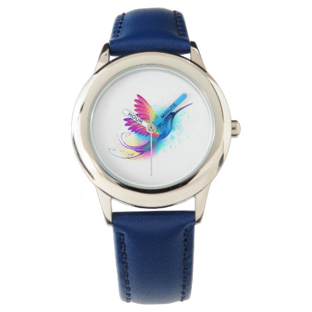 Reloj De Pulsera Colibrí arcoiris exótica (Anverso)
