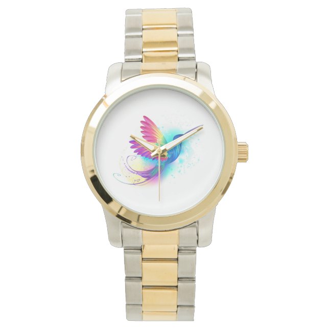 Reloj De Pulsera Colibrí arcoiris exótica (Anverso)