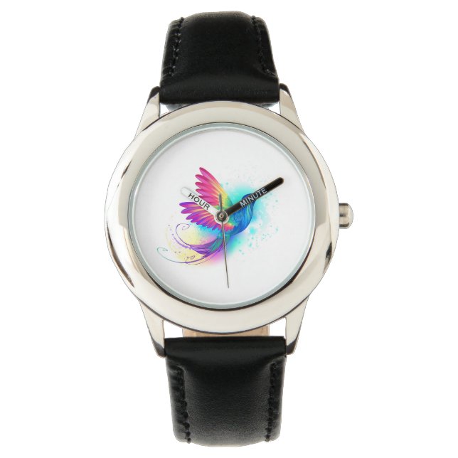 Reloj De Pulsera Colibrí arcoiris exótica (Anverso)
