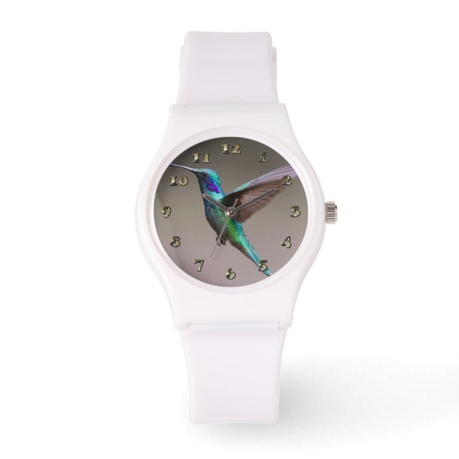 Reloj De Pulsera Colibrí en vuelo (Anverso)