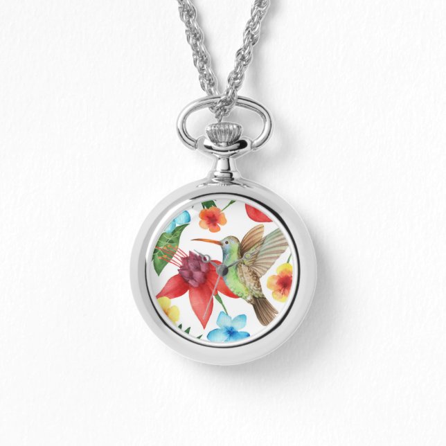 Reloj De Pulsera Colibrí tropical (Anverso)