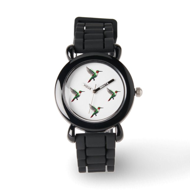 Reloj De Pulsera Colibrí verde (Anverso)