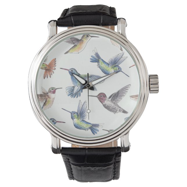Reloj De Pulsera Colibríes (Anverso)