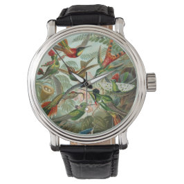 Reloj De Pulsera Colibríes de Ernst Haeckel, aves vitícolas
