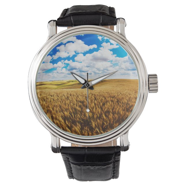 Reloj De Pulsera Colinas onduladas de trigo maduro (Anverso)