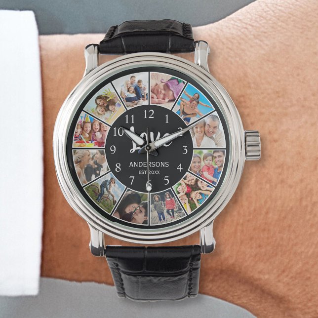 Reloj De Pulsera Collage de fotos personalizado familiar personaliz (Subido por el creador)