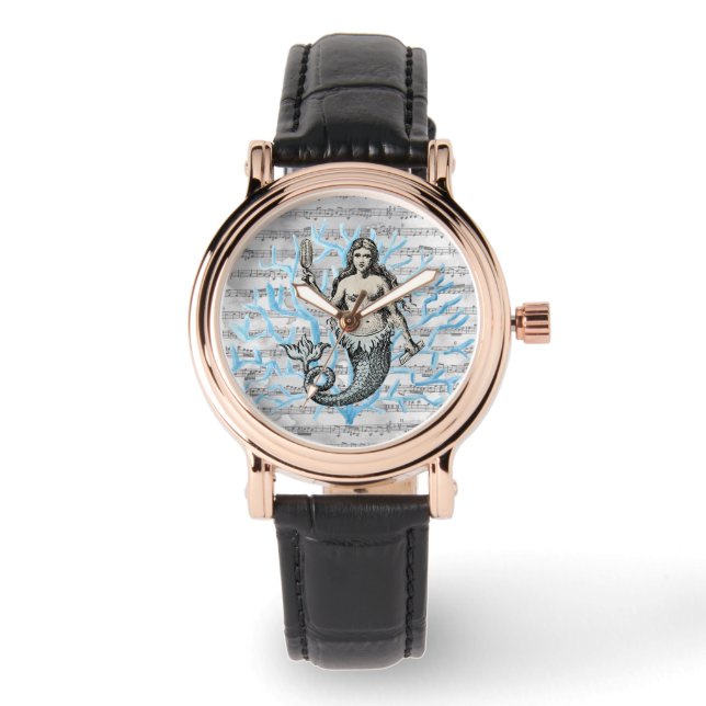 Reloj De Pulsera Collage de Siren of the Sea (Anverso)
