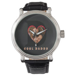 Reloj De Pulsera Collage del corazón del padre por el día del padre