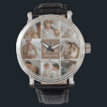 Reloj De Pulsera Collage Photo Dad We Love Happy Fathers Day<br><div class="desc">Una foto de collage es una colección de fotos organizadas de una manera visualmente agradable, y puede ser una gran manera de celebrar ocasiones especiales como el Día del Padre. En este collage en particular, hemos recopilado varias fotos que capturan los recuerdos amorosos que hemos compartido con nuestro padre a...</div>