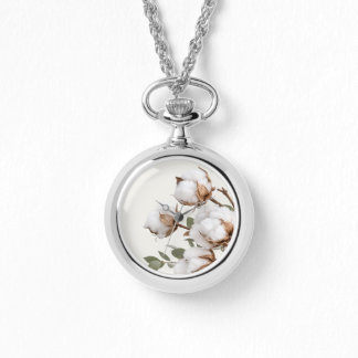 Reloj De Pulsera Collar de algodón botánico de casa de campo