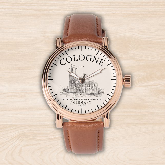 Reloj De Pulsera Cologne Germany Landscape Vintage Retro (Subido por el creador)