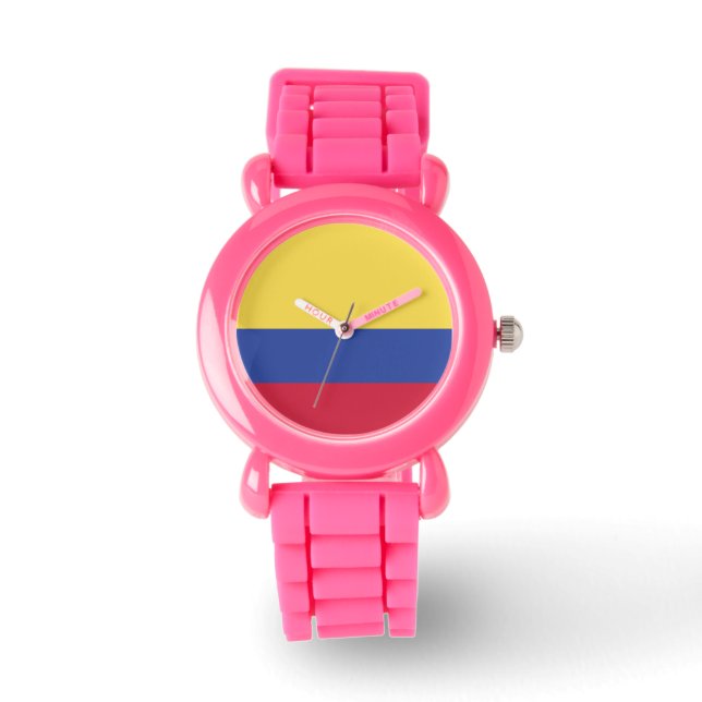 Reloj De Pulsera Colombia Flag Emblem (Anverso)