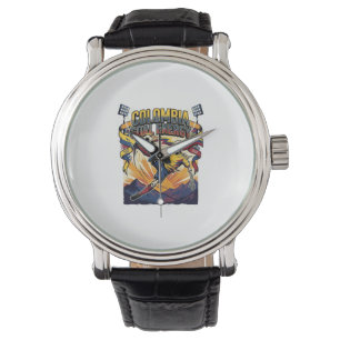 Reloj De Pulsera Colombia Meta Energía Esqueleto Delantero Naciones
