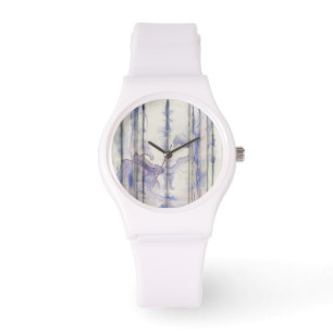 Reloj De Pulsera Color de agua de expresión libre violada