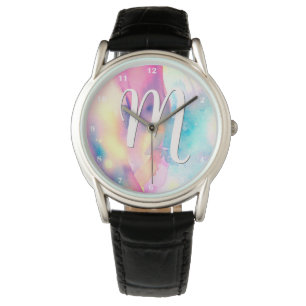 Reloj De Pulsera Color de pintura abstracto del arcoiris de bonito