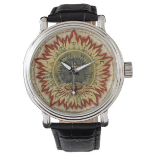 Reloj De Pulsera Color de rosa cósmico llameante