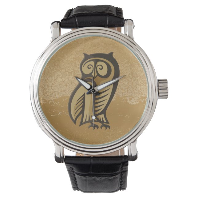 Reloj De Pulsera Color del símbolo de búho (Anverso)