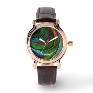 Reloj De Pulsera Color Glory Moderno Resumen Patrón de arte elegant