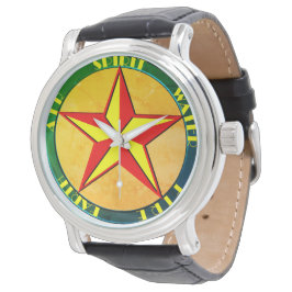Reloj De Pulsera Color pentagrama mágico Art Deco perturbado
