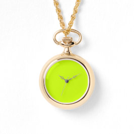 Reloj De Pulsera Color sólido amarillo neón | Clásica | Elegante