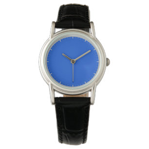 Reloj De Pulsera Color sólido azul con incrementos marcados