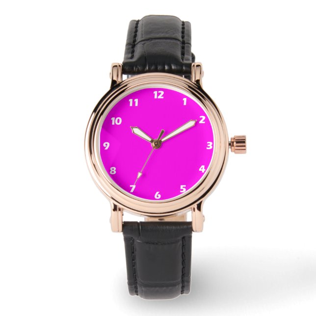 Reloj De Pulsera Color sólido brillante (Anverso)