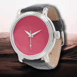 Reloj De Pulsera Color sólido Crimson | Clásica | Elegante | Trendy<br><div class="desc">Color sólido Crimson | Clásica | Elegante | Trendy | Elegante</div>