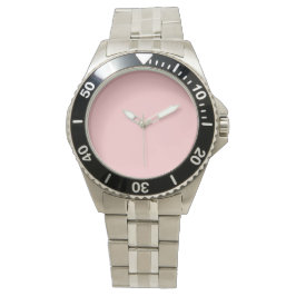 Reloj De Pulsera Color sólido de la Rosa Pastel a la moda