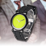 Reloj De Pulsera Color sólido Neon Chartreuse | Clásica<br><div class="desc">Neon Chartreuse - Presentar el encanto eterno del diseño de color sólido: una fascinante mezcla de forma clásica y elegante simplicidad. Este diseño es una celebración del poder y la belleza que se encuentran en un solo tono impactante. El diseño de color sólido, exuberante sofisticación, abarca la esencia del minimalismo,...</div>