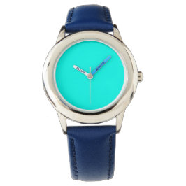 Reloj De Pulsera Color sólido neón turquesa | Clásica