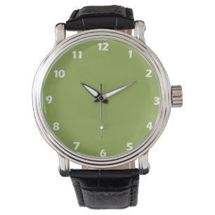 Reloj De Pulsera Color sólido verde limón moderado