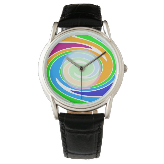Reloj De Pulsera Coloreado Arcoíris (Anverso)