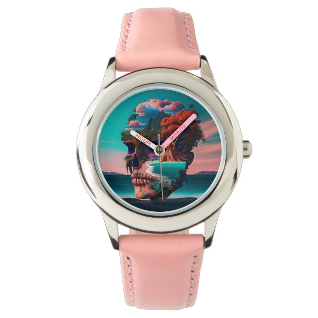 Reloj De Pulsera Colored skull head (Anverso)