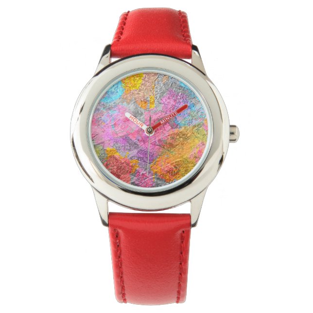 Reloj De Pulsera Colores abstractos (Anverso)