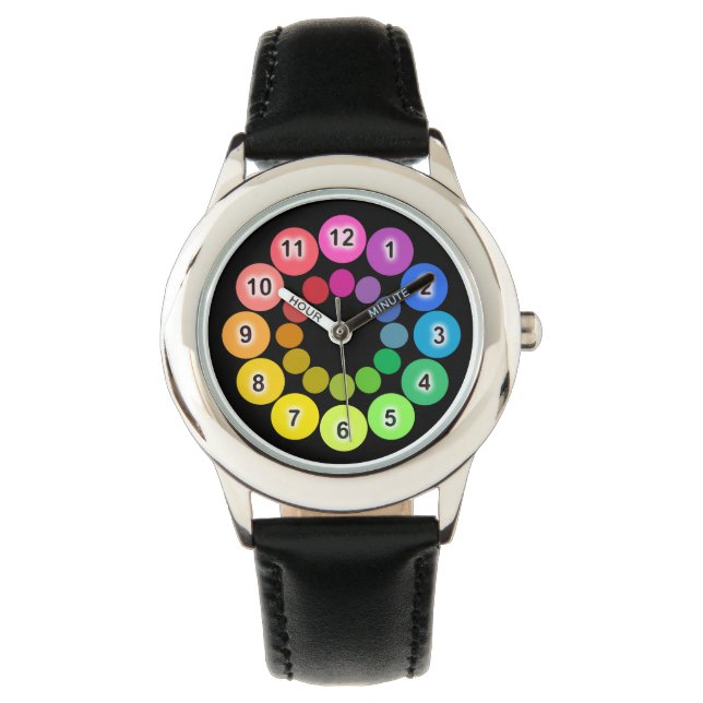 Reloj De Pulsera Colores arcoiris (Anverso)