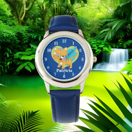 Reloj De Pulsera Colores cortos tigre amor añadir nombre